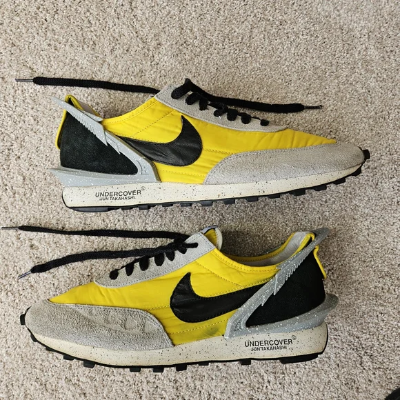 Mens Nike Undercover Yellow Daybreak Sneakers Citron sz 12 - Picture 15 of 16